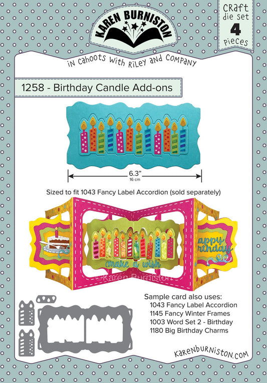 1258 Karen Burniston - Birthday Candle Add-ons