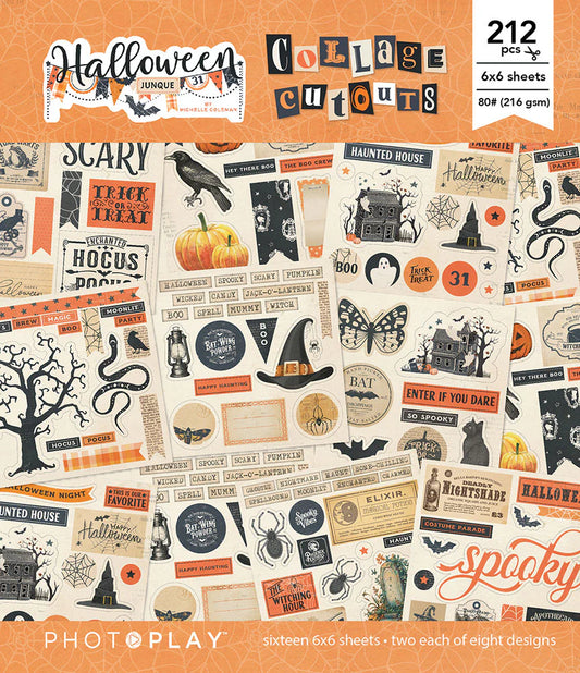 Photo Play - Halloween Junque - Collage Cutouts Paper Pack