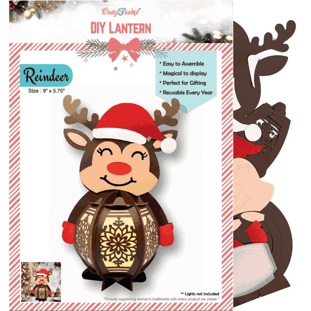 CrafTreat - DIY - Lantern - Reindeer