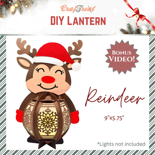 CrafTreat - DIY - Lantern - Reindeer