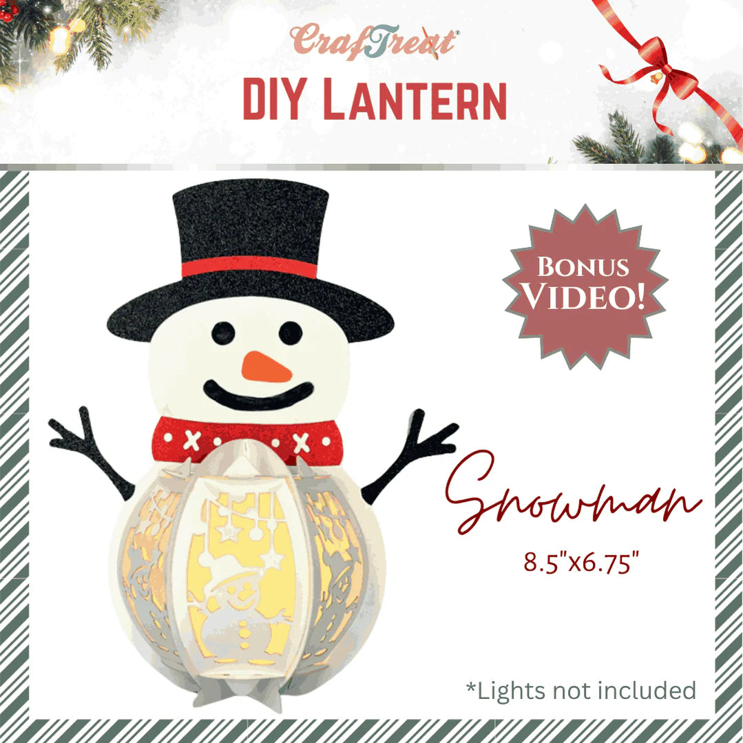 CrafTreat - DIY Lantern - Snowman