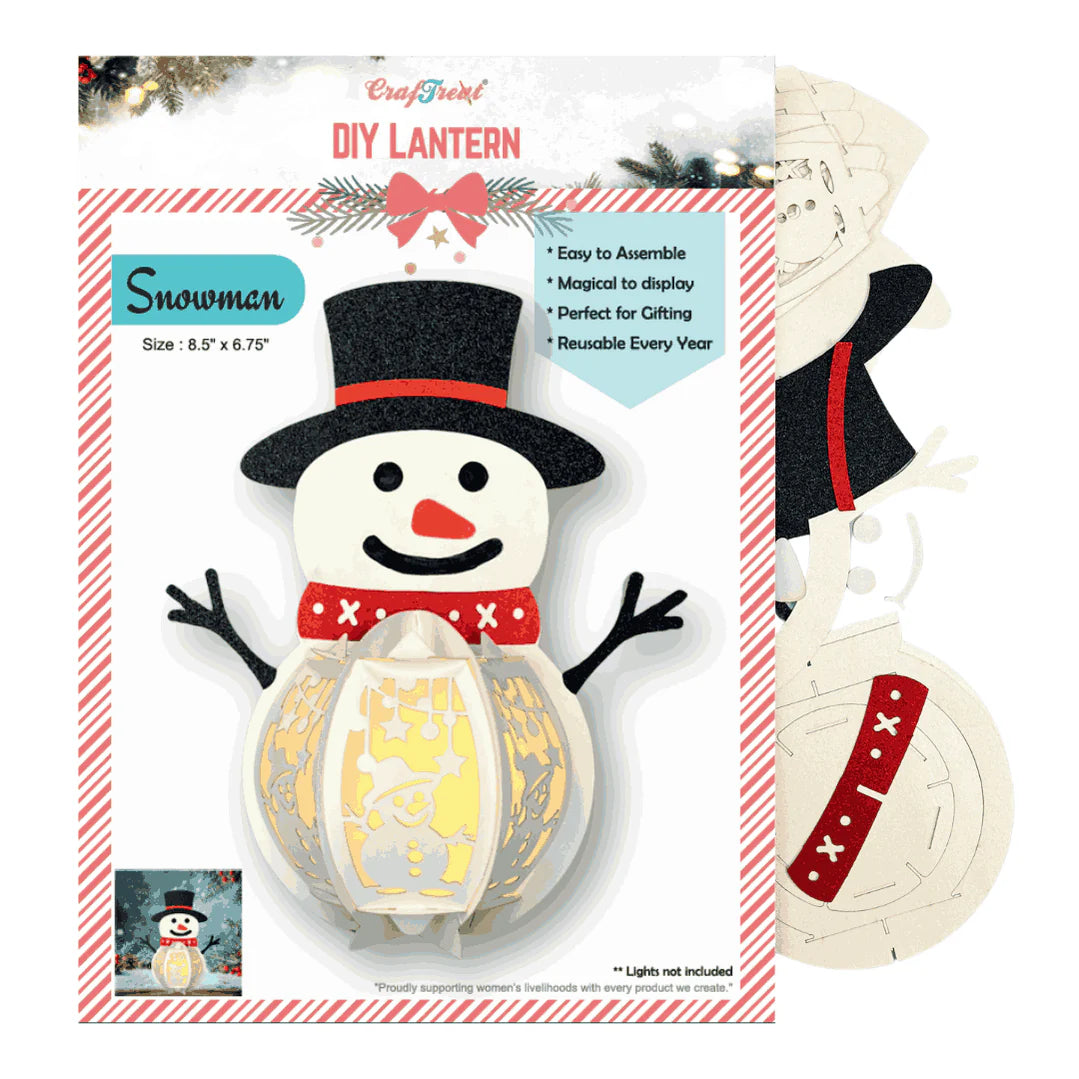 CrafTreat - DIY Lantern - Snowman