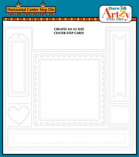 Dare 2B Artzy - Steel Dies - Horizontal Center Step Die