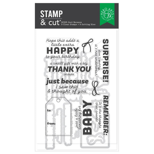 Hero Arts - Stamp & Cut - Just Because