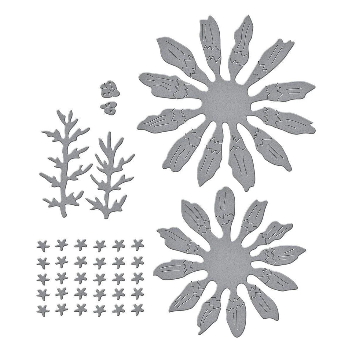 Spellbinders - Cutting Dies - Painted Daisy and Ladybugs