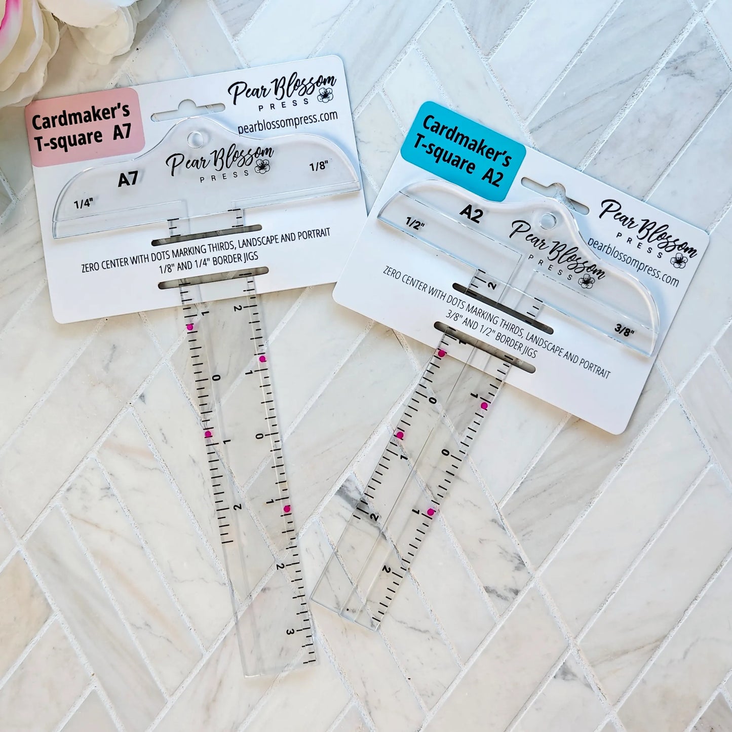Pear Blossom Press - Card maker’s T-Square Rulers