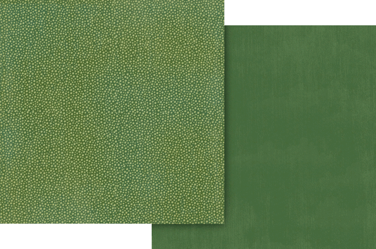 Graphic 45 - Wonder of Oz - Emerald Green Pattern & Solid