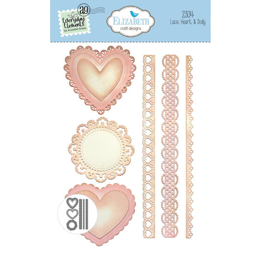 Elizabeth Craft Designs - Lace, Heart, and Doily Die