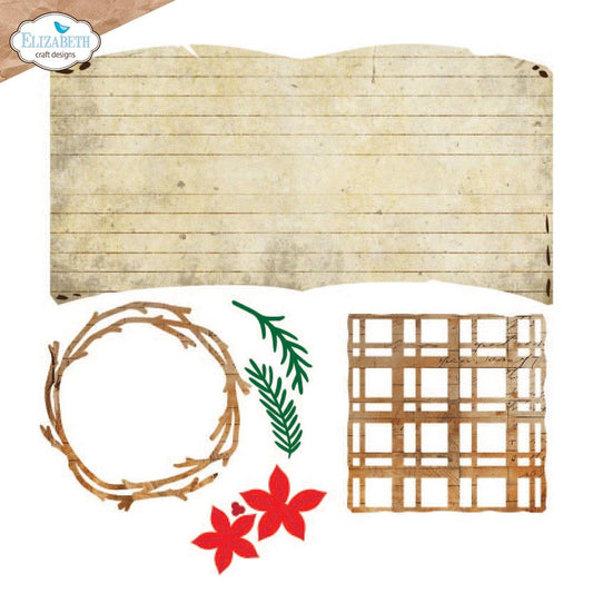 Elizabeth Craft Designs - Book of Christmas Square Die
