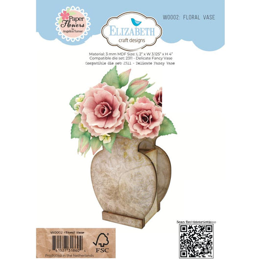 Elizabeth Craft Designs - Floral Vase Rose Kit
