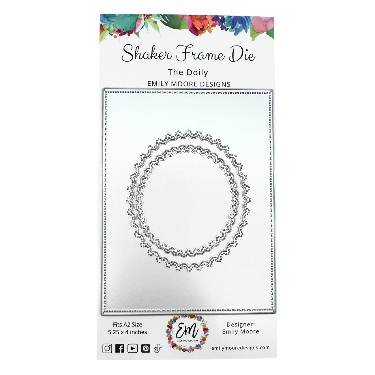 Emily Moore - Shaker Frame Die - The Doily