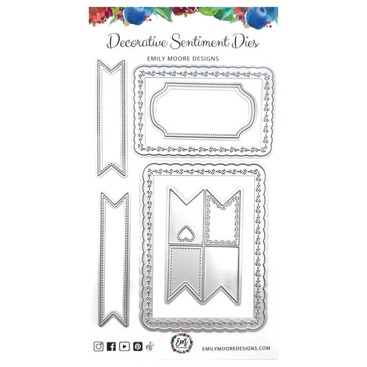 Emily Moore - Steel Dies - Decorative Sentiment Dies