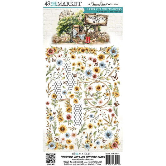 49 & Market - Whisper Way - Laser Cut Wildflowers