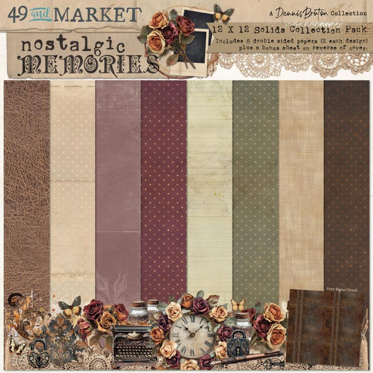 49 & Market - Nostalgic Memories - 12x12 Solids Collection Pack