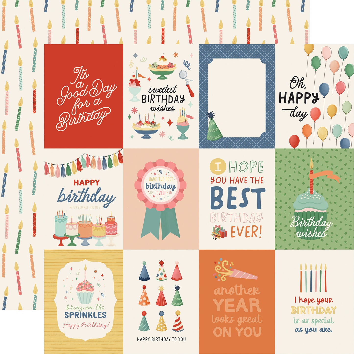 Carta Bella - They Say It’s Your Birthday - 3x4 Journaling Cards