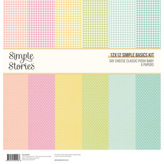 Simple Stories - Say Cheese Classic Pooh Baby - 12x12 Basic Solids Kit