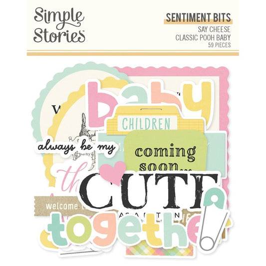 Simple Stories - Say Cheese Classic Pooh Baby - Sentiment Bits