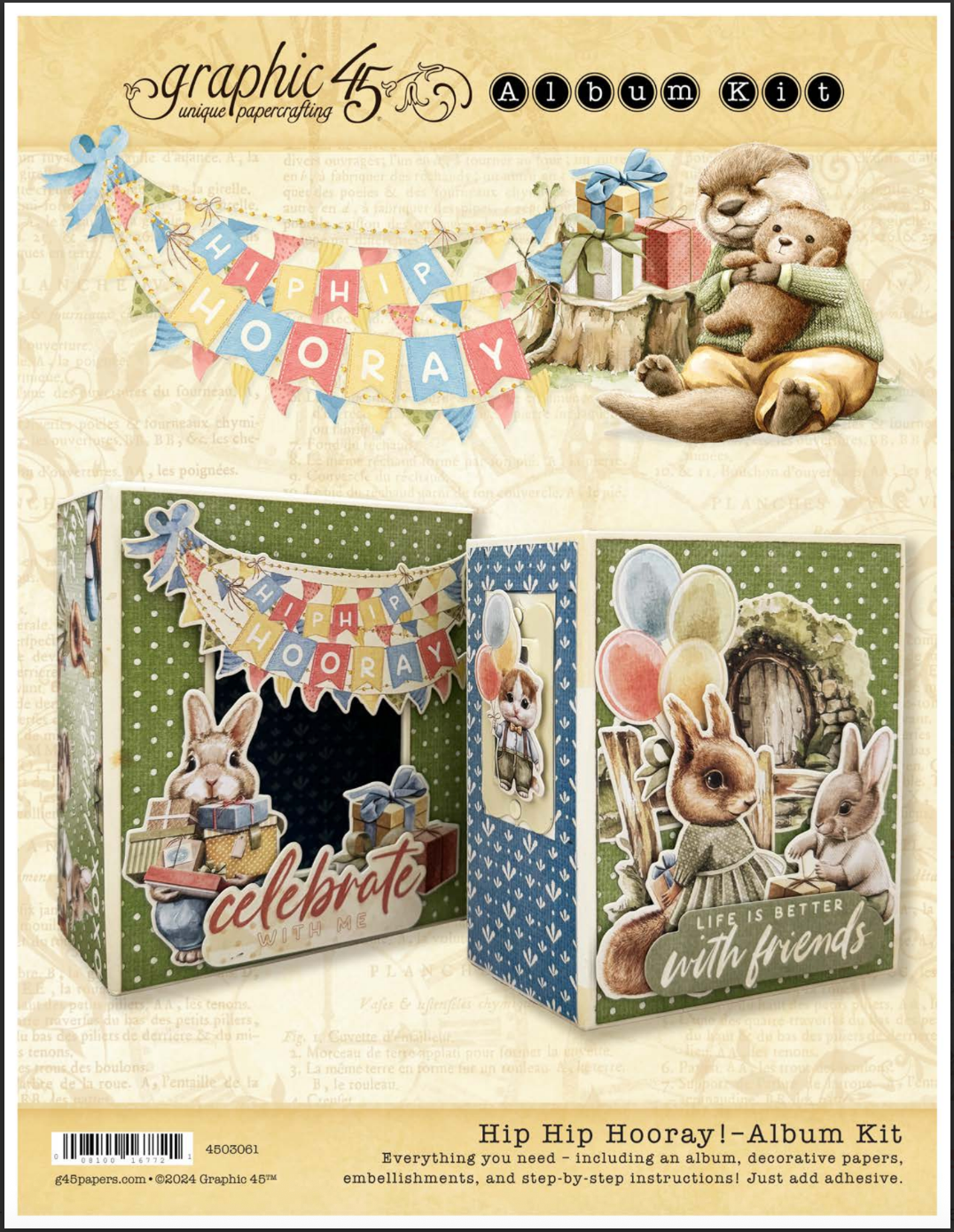 Graphic 45 - Hip Hip Hooray Album Kit