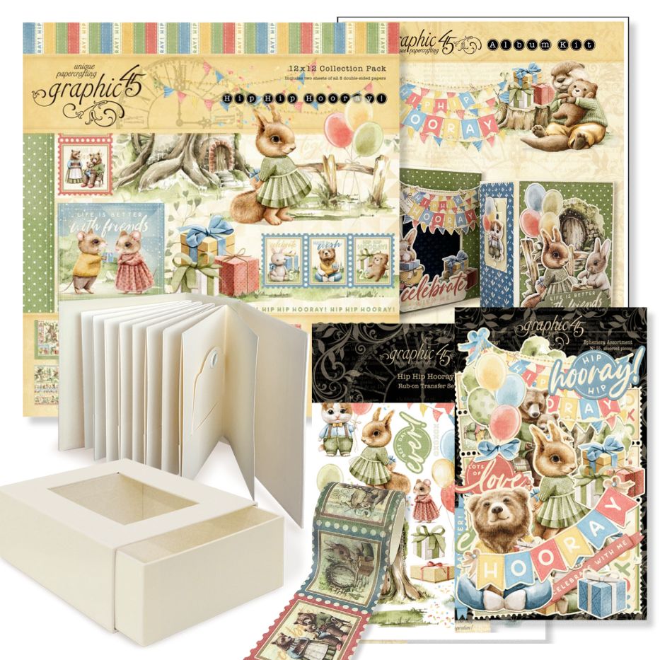 Graphic 45 - Hip Hip Hooray Album Kit
