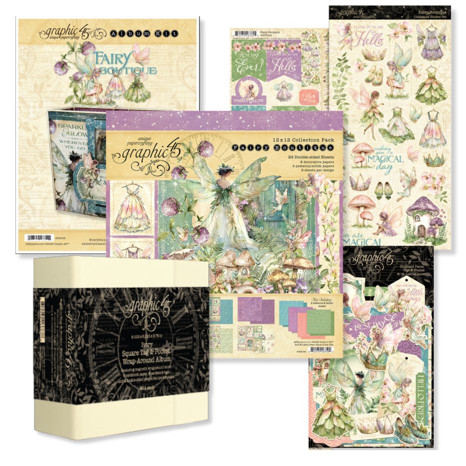 Graphic 45 - Fairy Boutique Album Kit