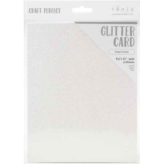Tonic Studios - Craft Perfect - Sugar Crystal Glitter 8.5x11 Cardstock
