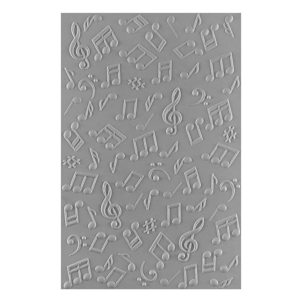 Spellbinders 3D Embossing Folder - Musical Notes