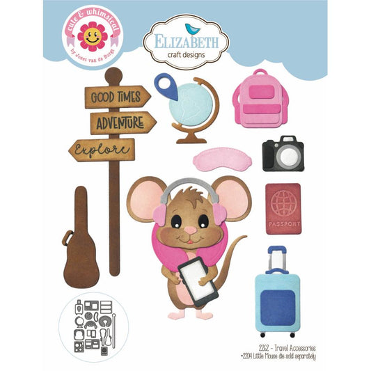 Elizabeth Craft Designs - Steel Dies - Little Mouse Travel Accessories