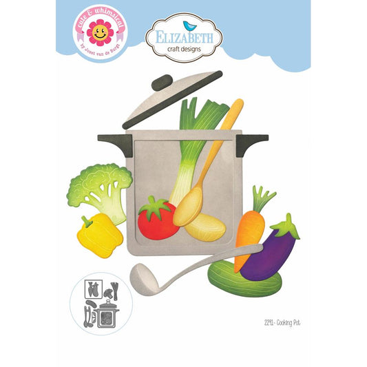 Elizabeth Craft Designs - Steel Dies - Cooking Pot