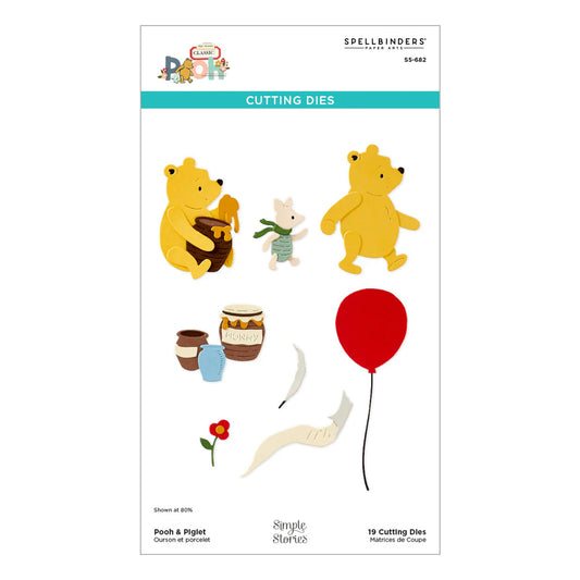 Spellbinders - Cutting Dies - Say Cheese Classic Pooh - Pooh & Piglet