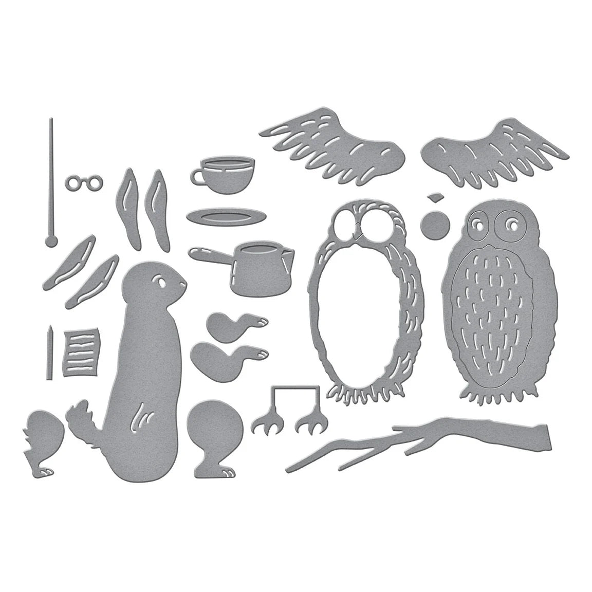 Spellbinders - Cutting Dies - Say Cheese Classic Pooh Birthday - Rabbit & Peru