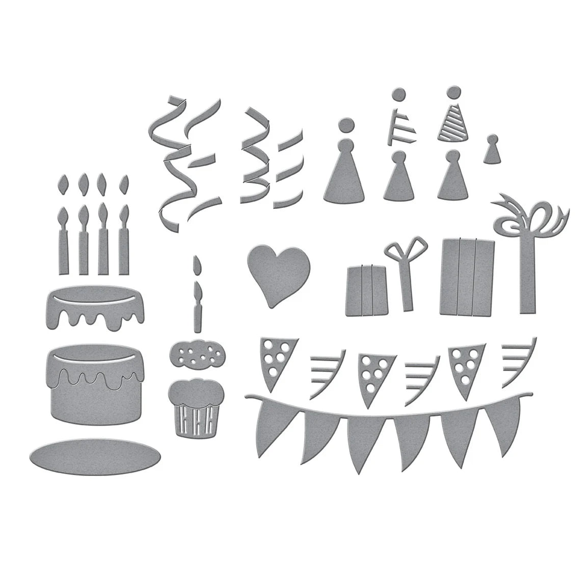 Spellbinders - Cutting Dies - Say Cheese Classic Pooh Birthday - Classic Pooh Birthday Accessories