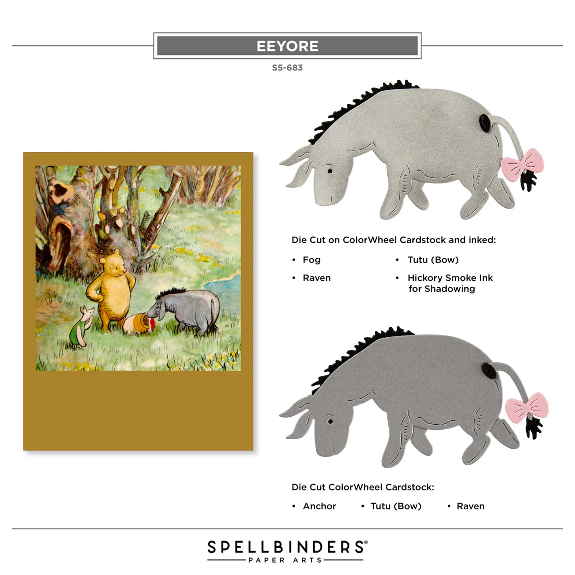 Spellbinders - Cutting Dies - Say Cheese Classic Pooh - Tigger & Eeyore