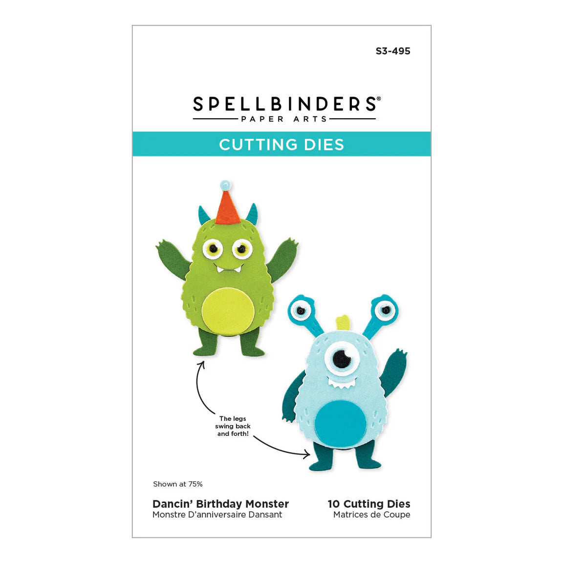 Spellbinders - Cutting Dies - Dancin’ Birthday Monster