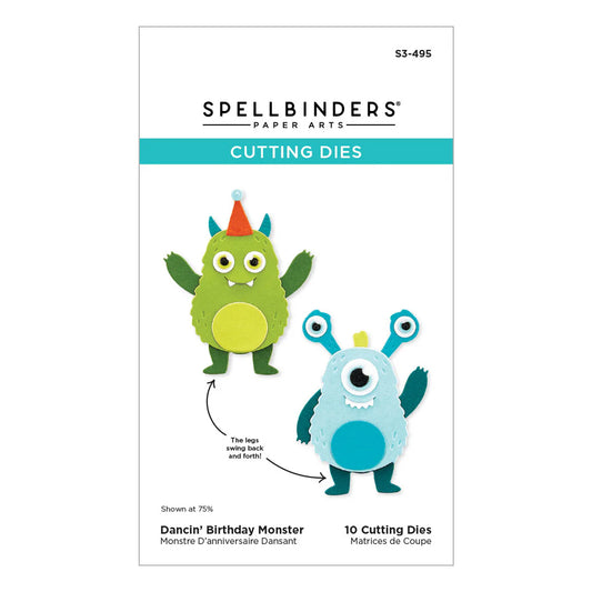 Spellbinders - Cutting Dies - Dancin’ Birthday Monster