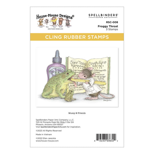 Spellbinders - Cling Rubber Stamps - Froggy Throat