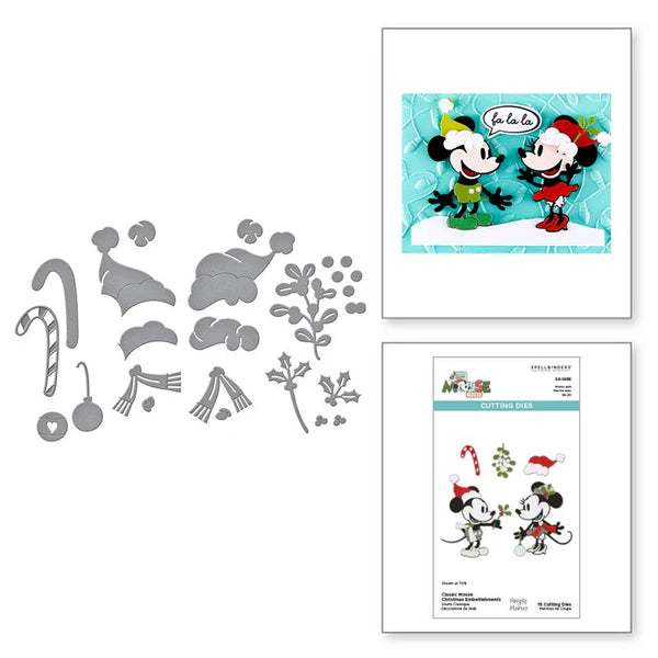 Spellbinders - Say Cheese Classic Mouse Christmas - Cutting Dies