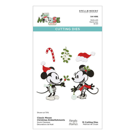 Spellbinders - Say Cheese Classic Mouse Christmas - Cutting Dies