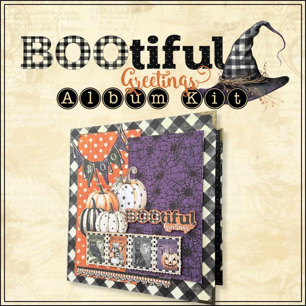 Graphic 45 - Album Kit - BOOtiful Greetings