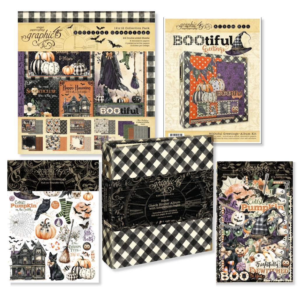 Graphic 45 - Album Kit - BOOtiful Greetings