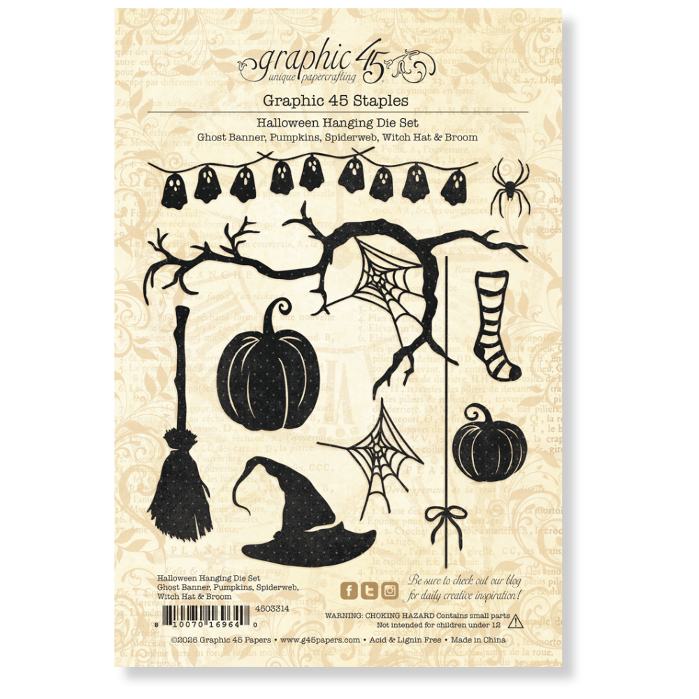 Graphic 45 - Halloween Hanging Die Set