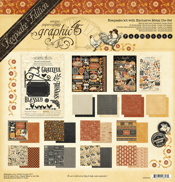 Graphic 45 - Keepsake Kit with Exclusive Metal Die Set