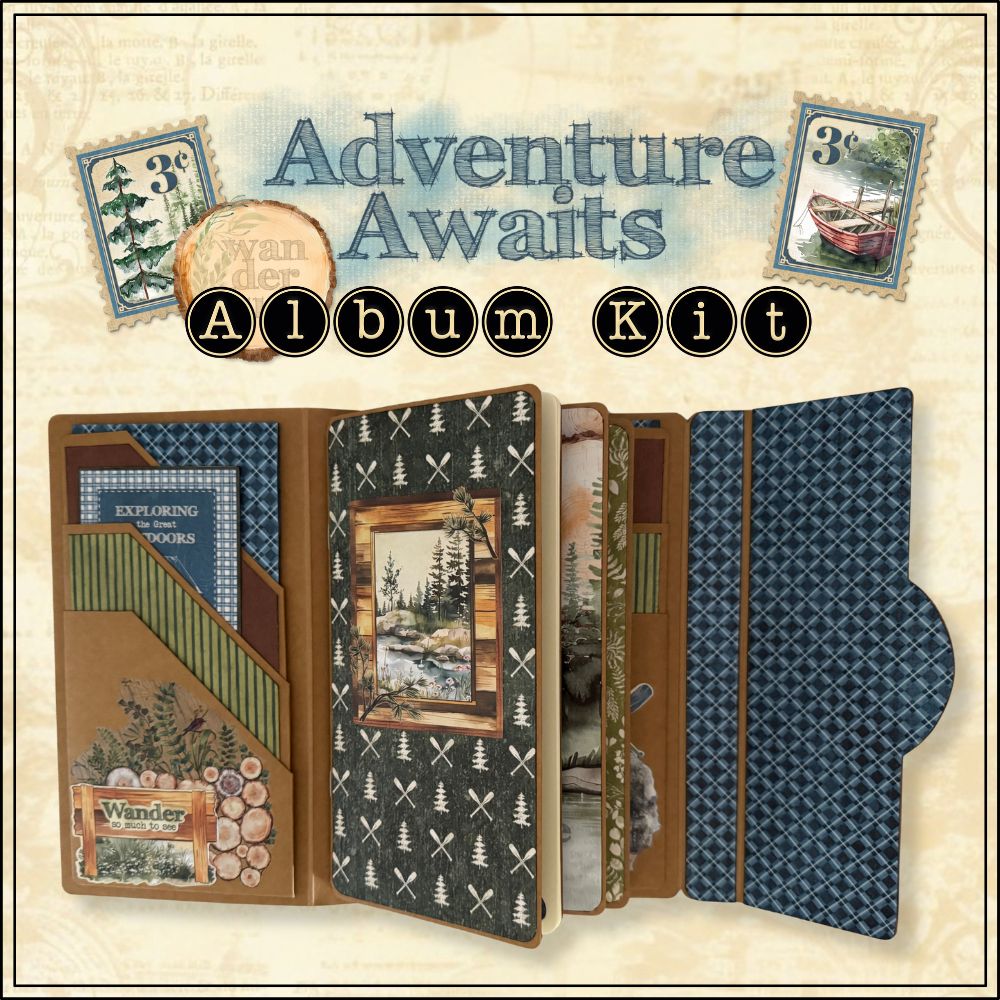 Graphic 45 - Album Kit - Adventure Awaits