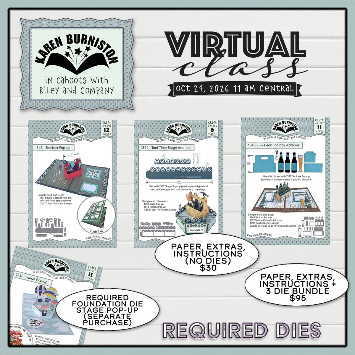 Karen Burniston - October 2026 Virtual Class