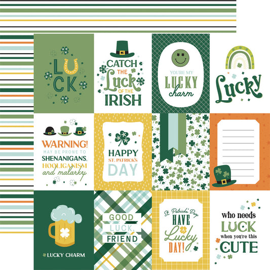 Echo Park - Lucky Charm - 3x4 Journaling Cards