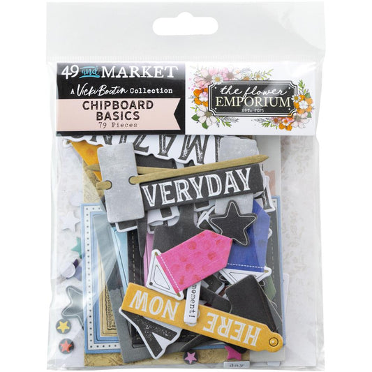 49 & Market - Chipboard Basics - The Flower Emporium