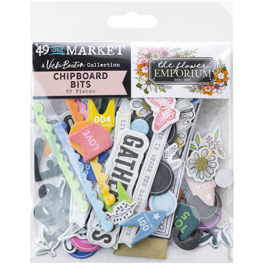 49 & Market - Chipboard Bits - The Flower Emporium