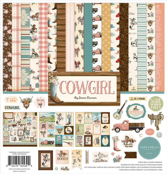 Carta Bella - Cowgirl - 12x12 Collection Kit