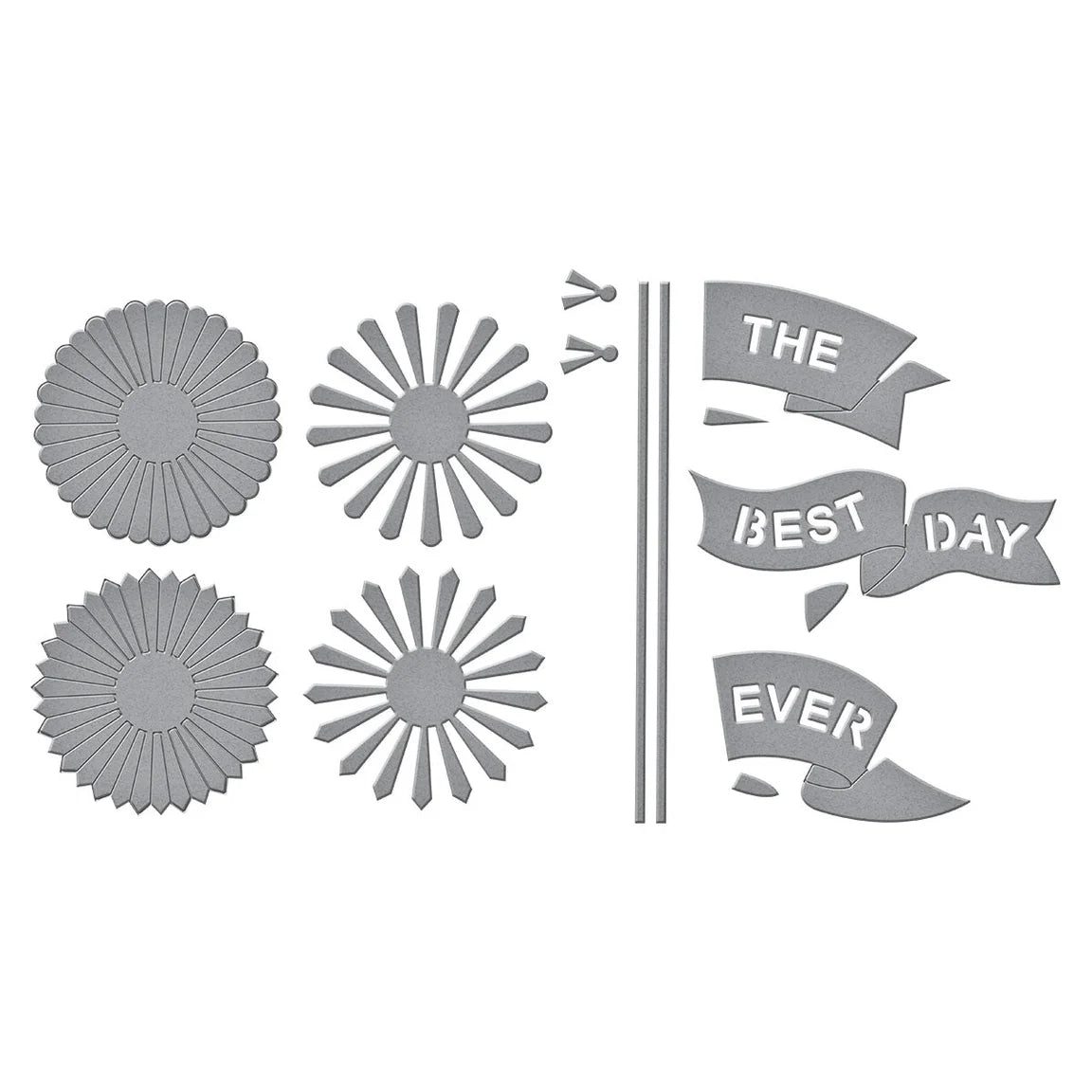 Spellbinders - Cutting Dies - Classic Mouse Flags & Banners