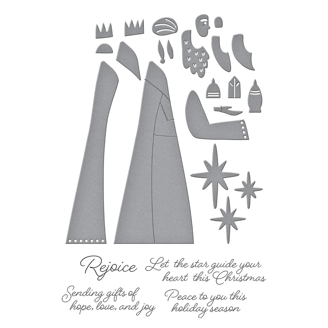 Spellbinders - Stamp & Die Cutting Set - The Three Magi