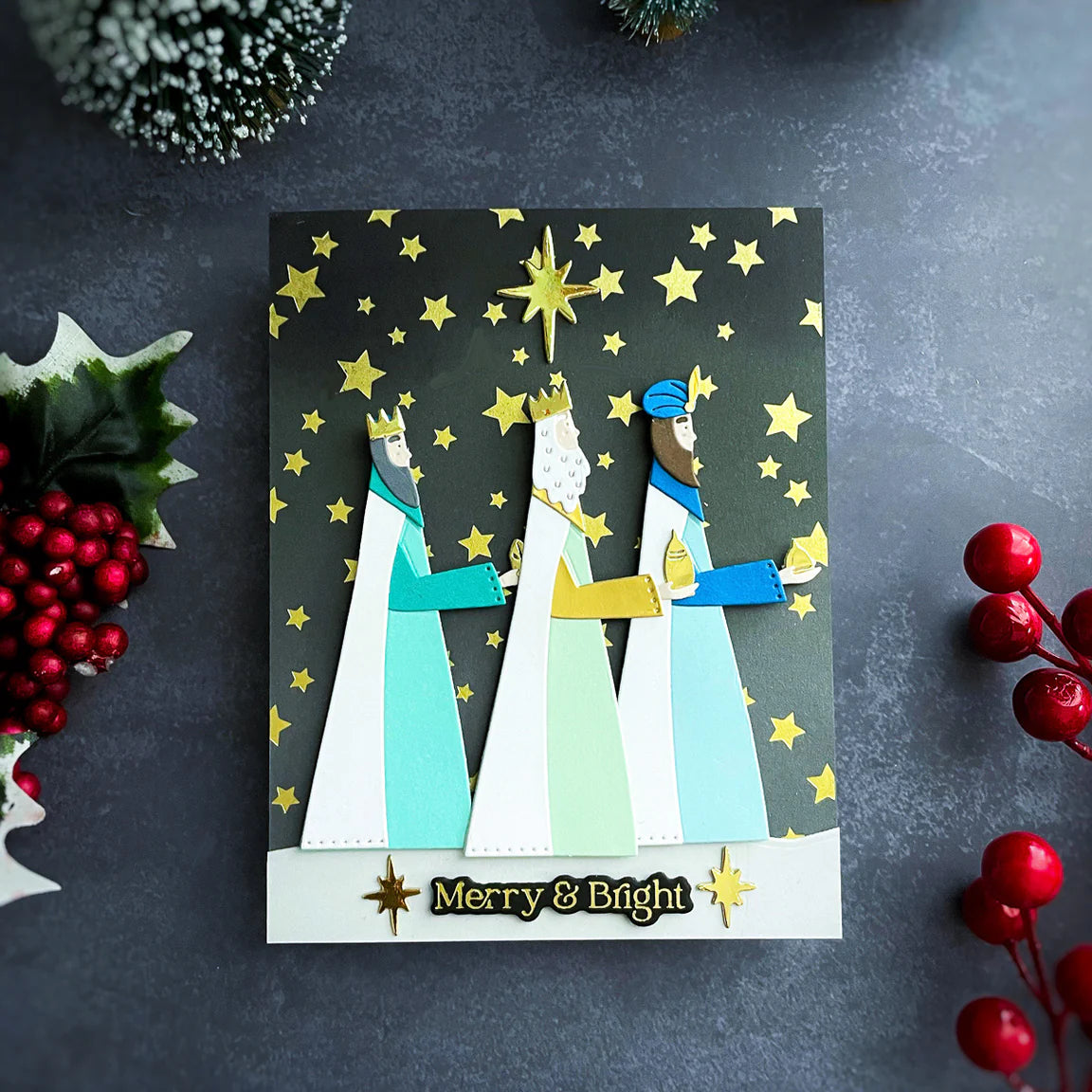 Spellbinders - Stamp & Die Cutting Set - The Three Magi